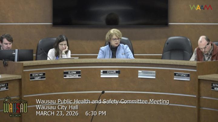 Thumbnail image for Wausau City Council Public Health & Safety Committee Meeting 3/23/26