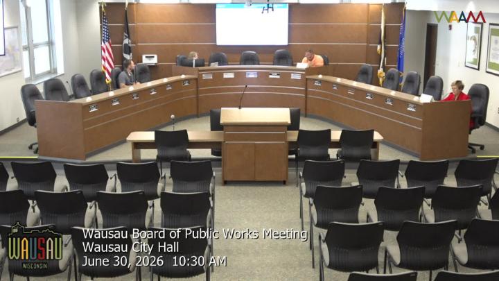 Thumbnail image for Wausau Board of Public Works Meeting 6/30/26