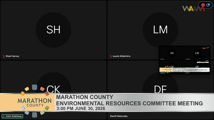 Thumbnail image for Marathon County Board Environmental Resources Committee Meeting - 6/30/26