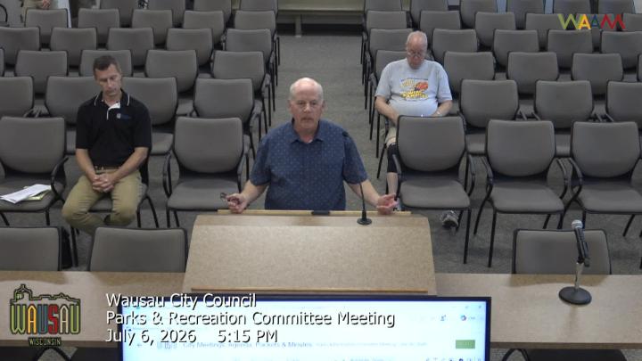 Thumbnail image for Wausau City Council Parks & Recreation Committee Meeting 7/6/26