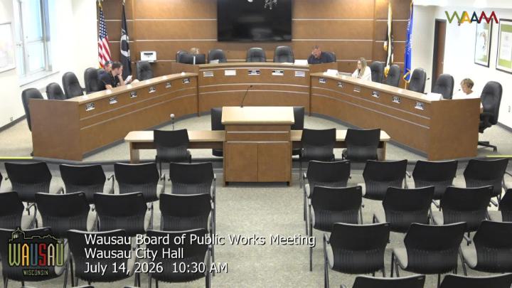 Thumbnail image for Wausau Board of Public Works Meeting 7/14/26