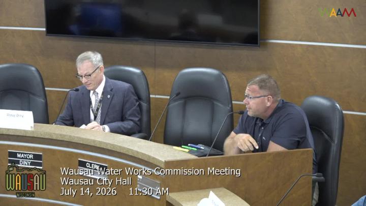 Thumbnail image for Wausau Water Works Commission Meeting 7/14/26