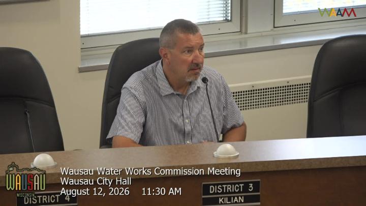 Thumbnail image for Wausau Water Works Commission Meeting 8/12/26