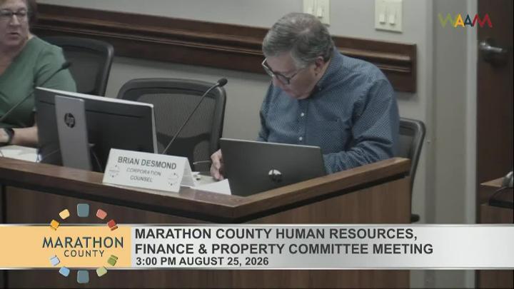 Thumbnail image for Marathon County Human Resources, Finance & Property Committee Meeting 8/25/26