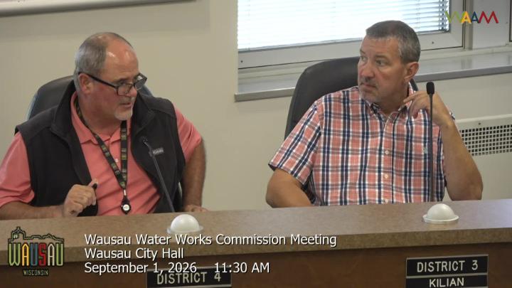 Thumbnail image for Wausau Water Works Commission Meeting 9/1/26